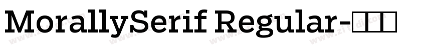 MorallySerif Regular字体转换